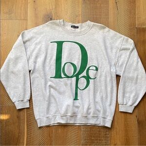 Dope Gray and Green Men's Sweatshirt